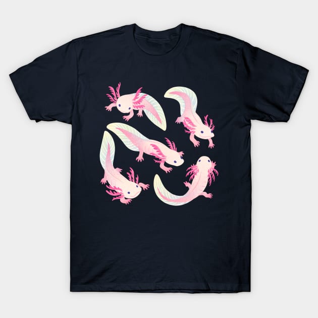 Axolotls 1 T-Shirt by DoomedDreamer